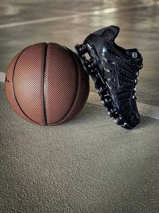 Мужские кроссовки Nike Shox TL Triple Black 40-45 найк Хит