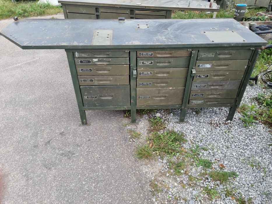 Stół warsztatowy solidny z wojska