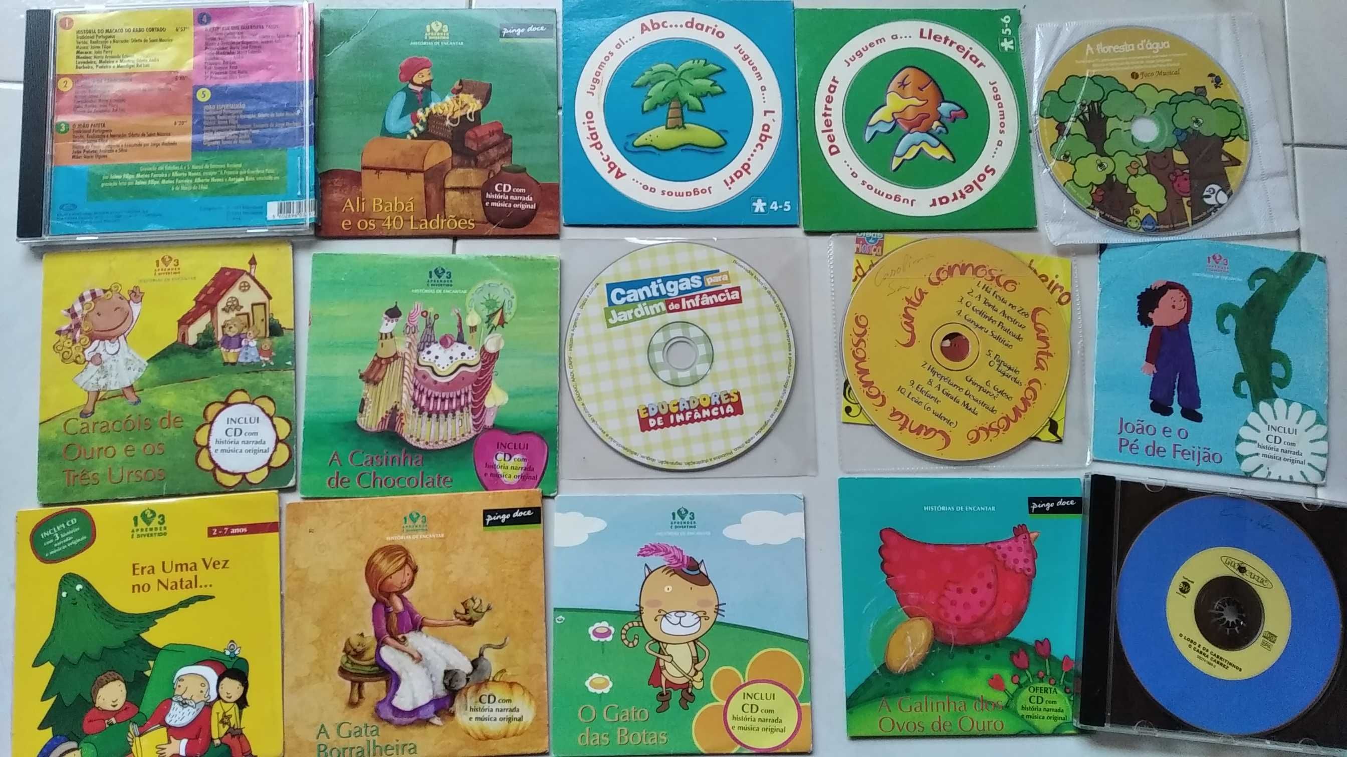 CD s com Histórias Infantis Cegonha Califa Ali Baba e 40 Ladrões ...