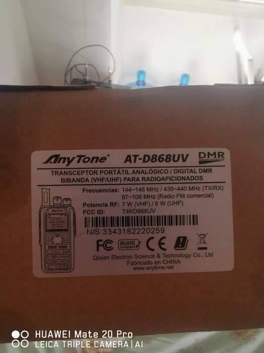 Vendo anytone at 868uv novo na caixa