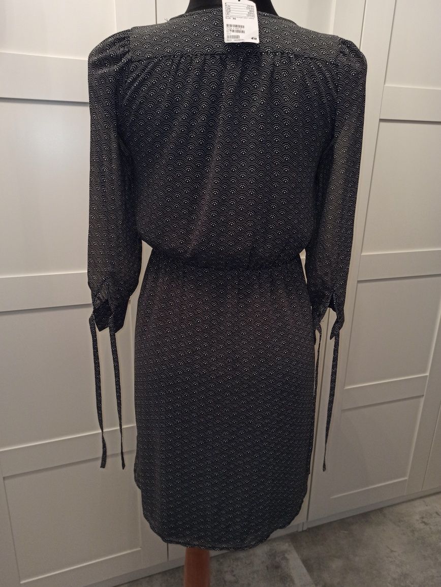 H&M śliczna kobieca sukienka w delikatny wzorek