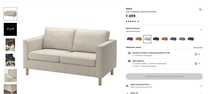 Sofa Parup Gunnared beżowy 2-osobowa IKEA