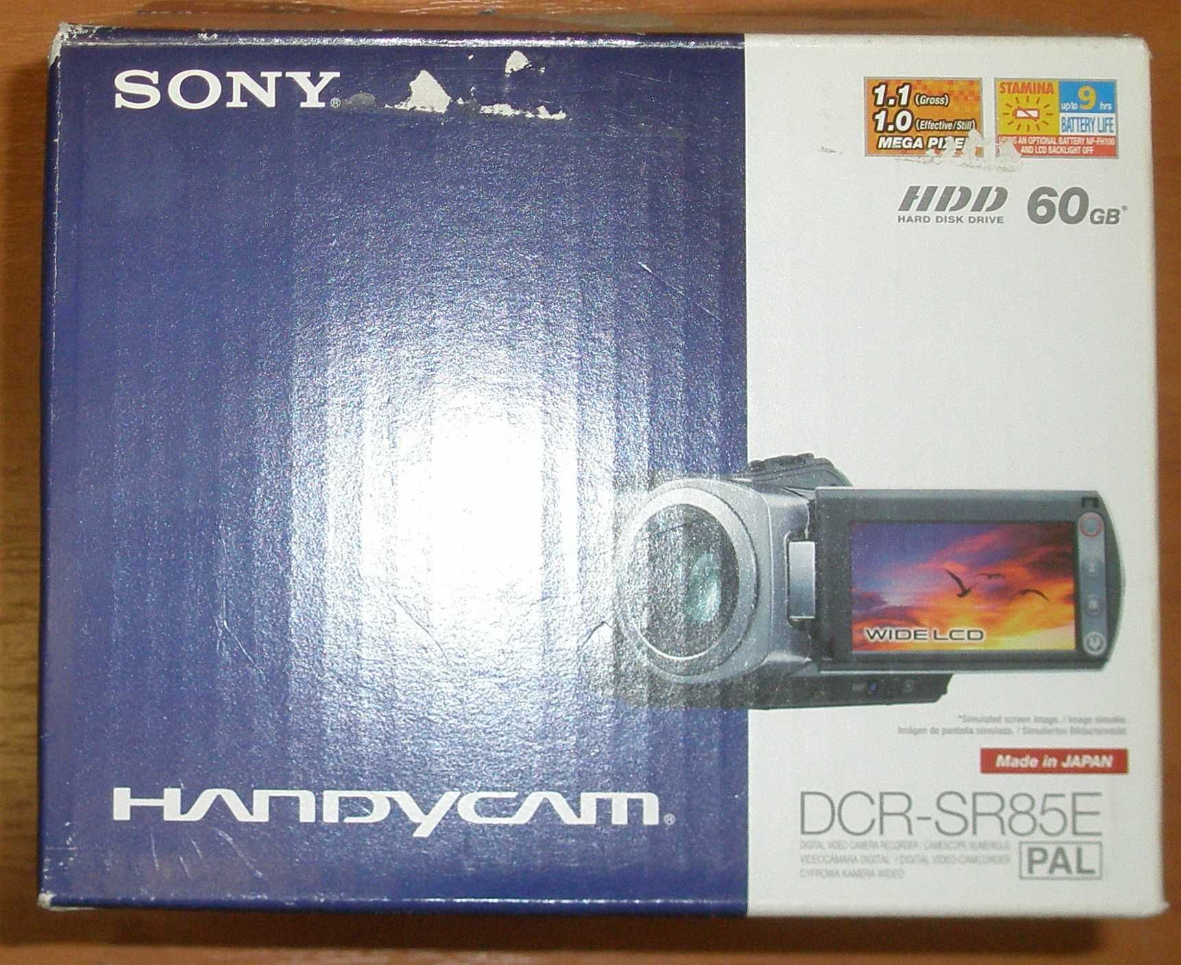 Видеокамера Sony DCR-SR85E, почти не пользовались