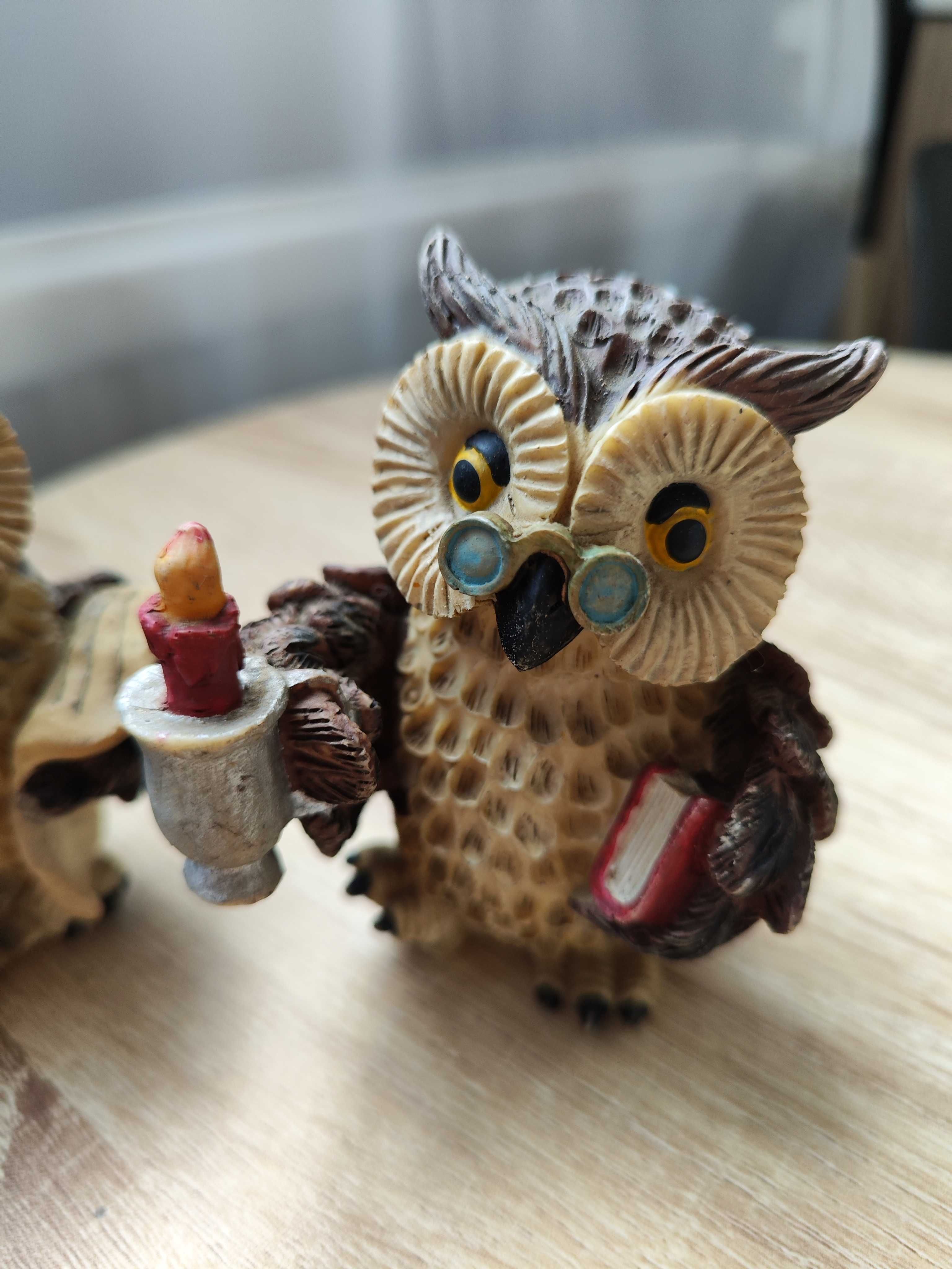 Figurki sowy zestaw