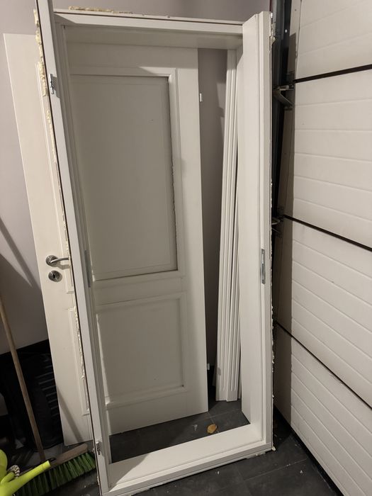 Drzwi biale drewniane 2 szt.