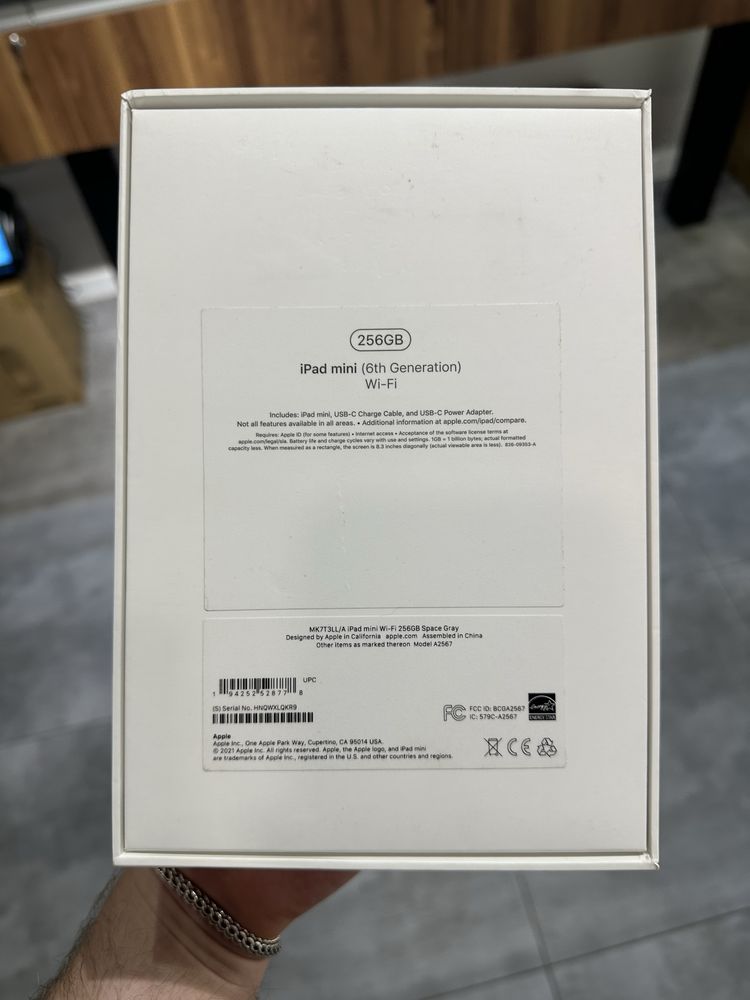 iPad mini 6th 256GB Space Gray Wi-Fi