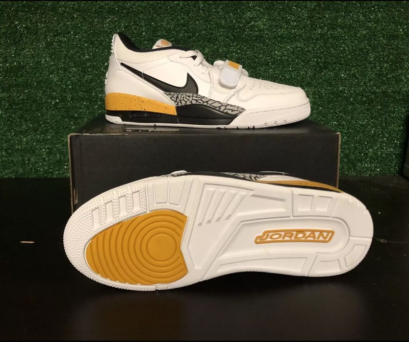 Air Jordan Legacy 312 Low White/Black-Yellow Orche