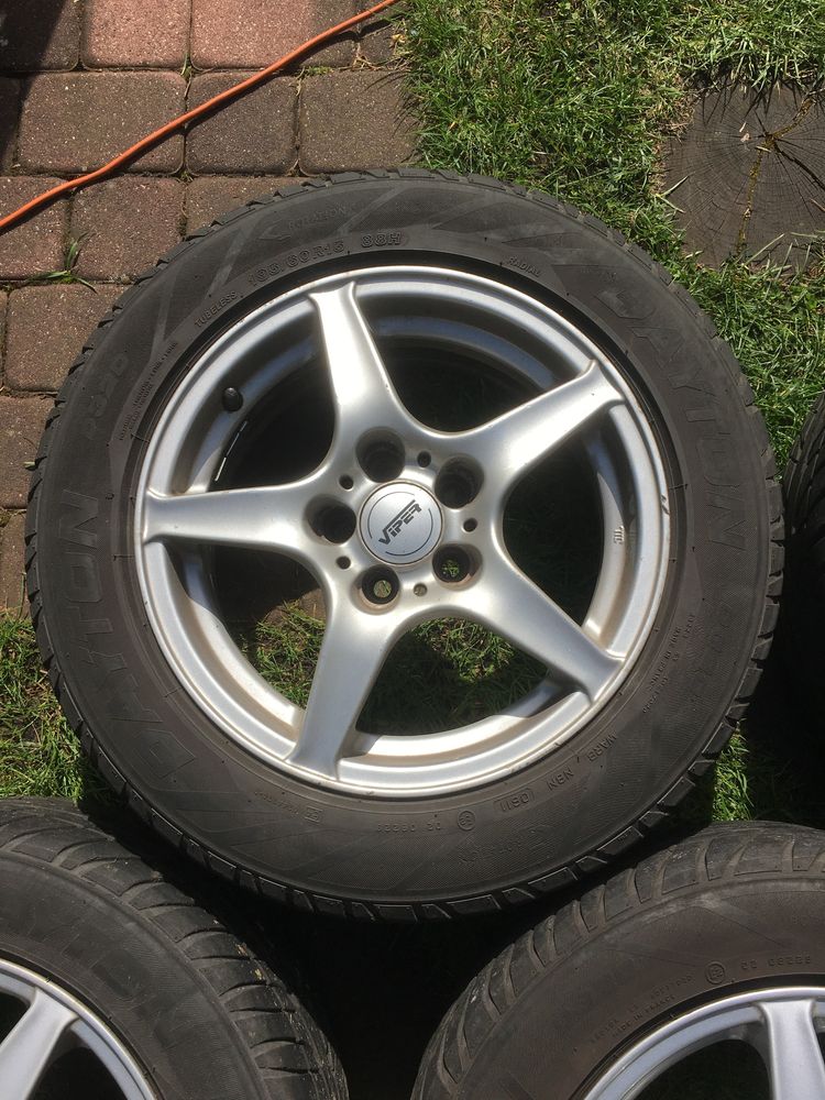 Koła 15” 5x100 ET38 letnie aluminiowe VW SKODA SEAT AUDI