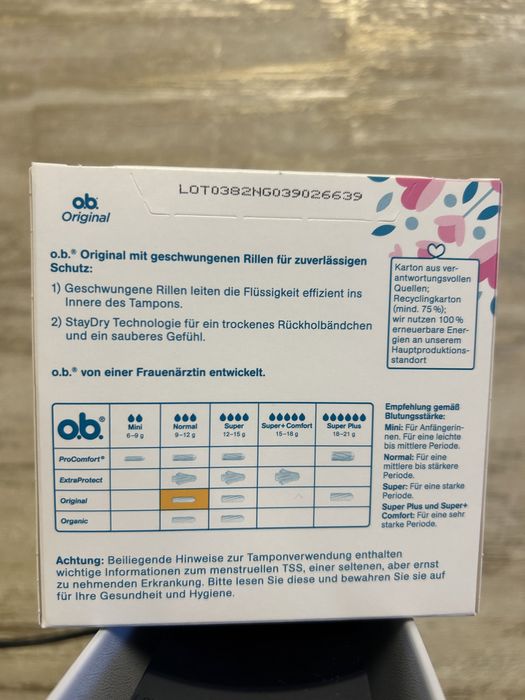 Тампоны o.b.