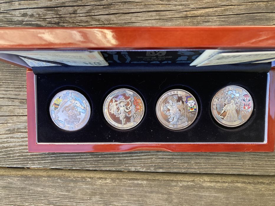 Moedas de Prata Jogos Olímpicos Beijing 2008