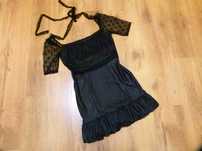 Boohoo sukienka czarna z tiulem rozm 36 S