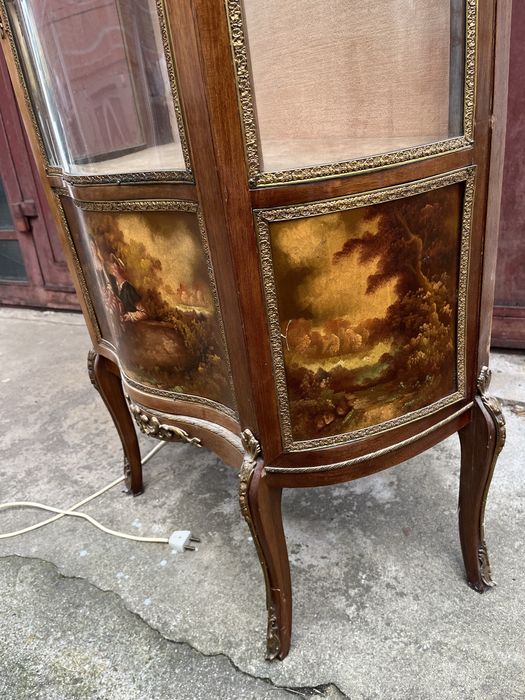 Witrynka szafka drewno antyk rękodzieło