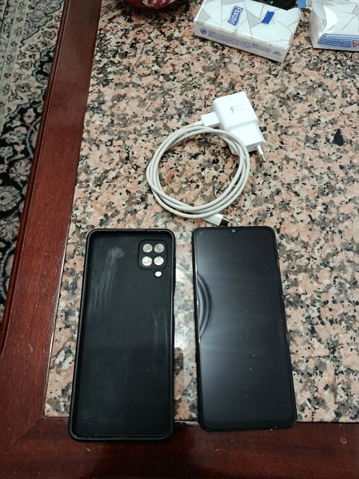 Samsung A12 dual sim  com capa e película de vidro impecável