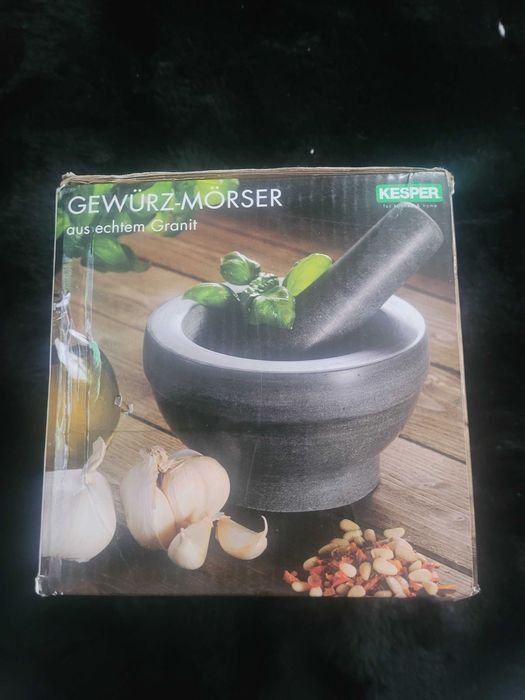 Moździerz granitowy nowy