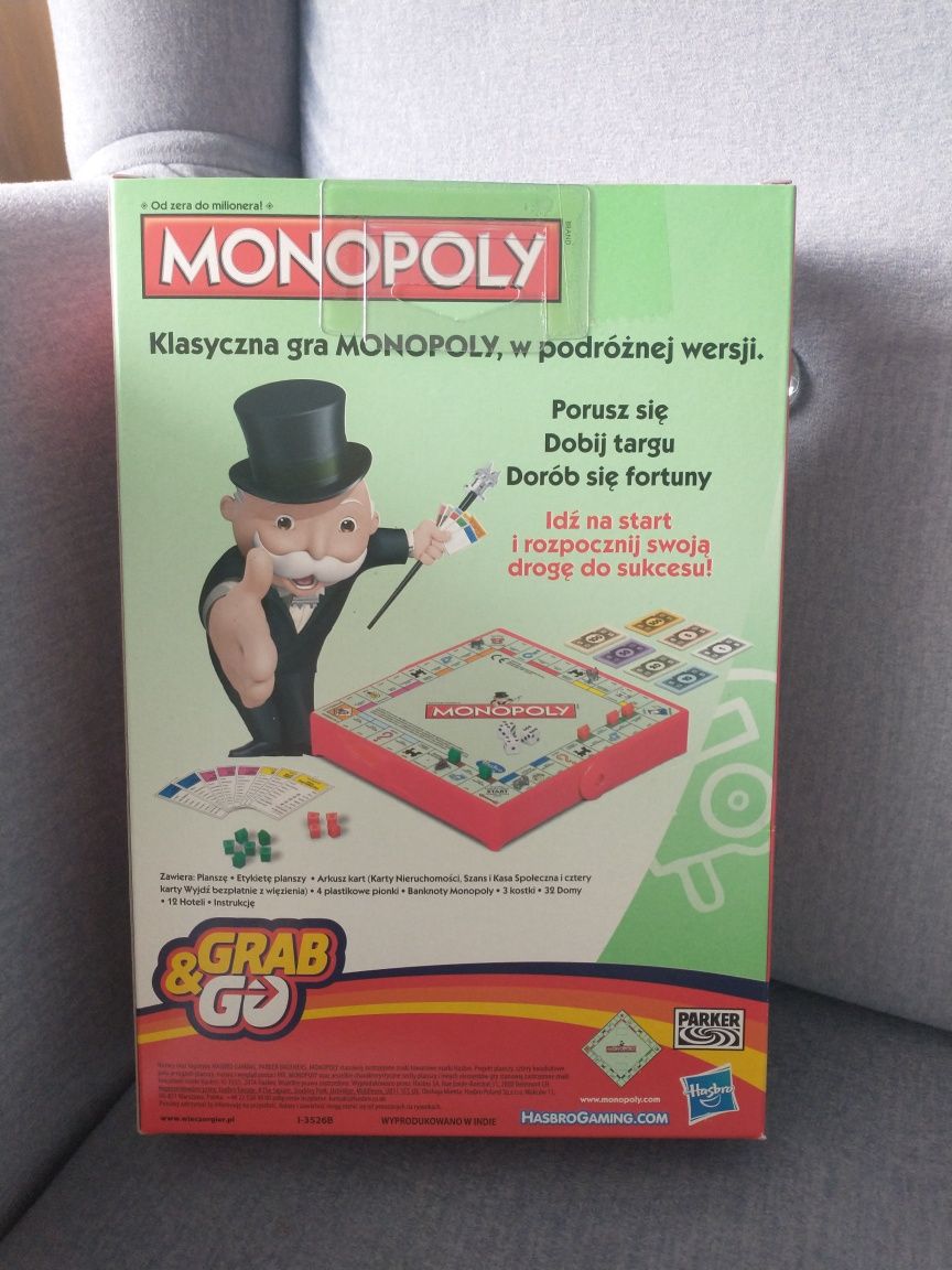 Nowa gra monopoly w podróżnej wersji