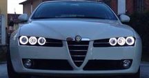 RINGI LED COTTON BIAŁE Alfa Romeo 159 2x85mm 2x90mm 2x 95mm