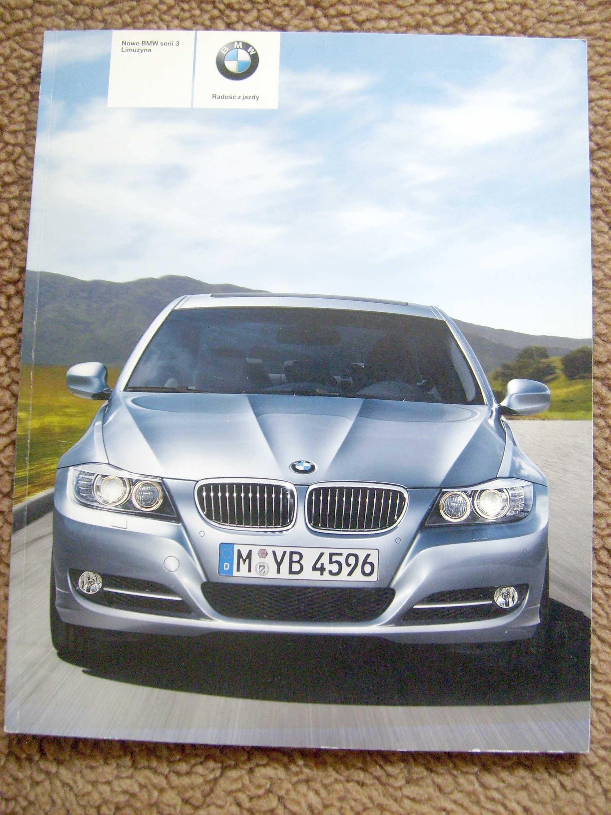 BMW 3 E90 Sedan 2008 Polska * obszerny prospekt - aż 78 stron !!! BDB