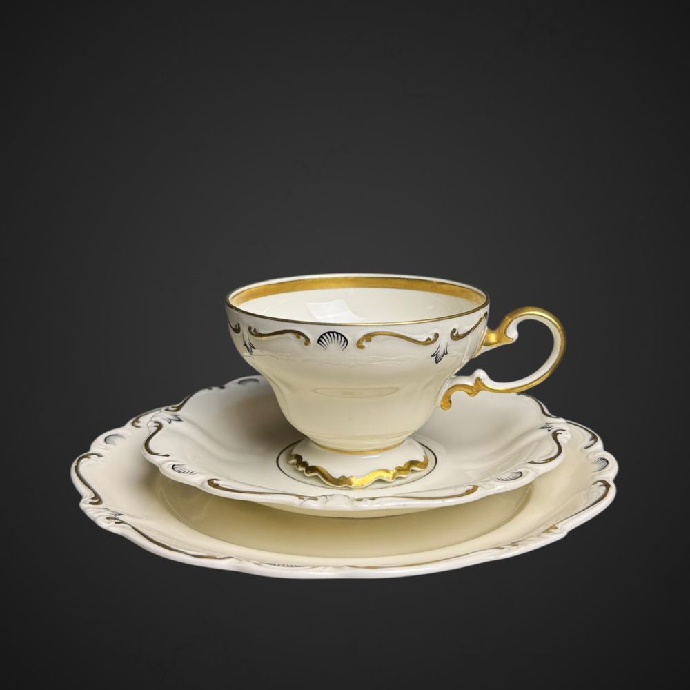 Trio zestaw śniadaniowy Rosenthal Selb Germany Pompadour B51/053102