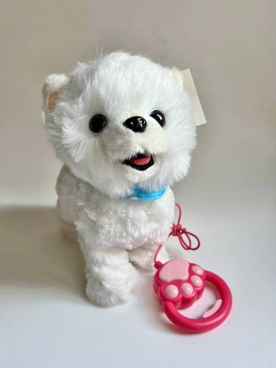 Інтерактивна м'яка іграшка Собачка бежева / біла