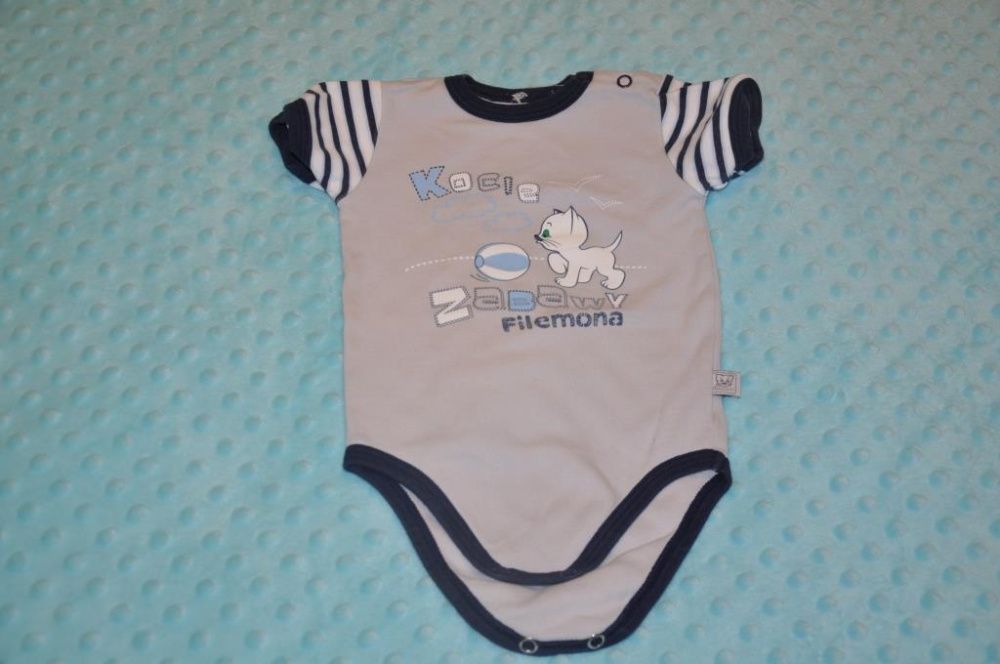Zestaw dla chłopaka pajace śpiochy body r. 74 cm TupTup F&F