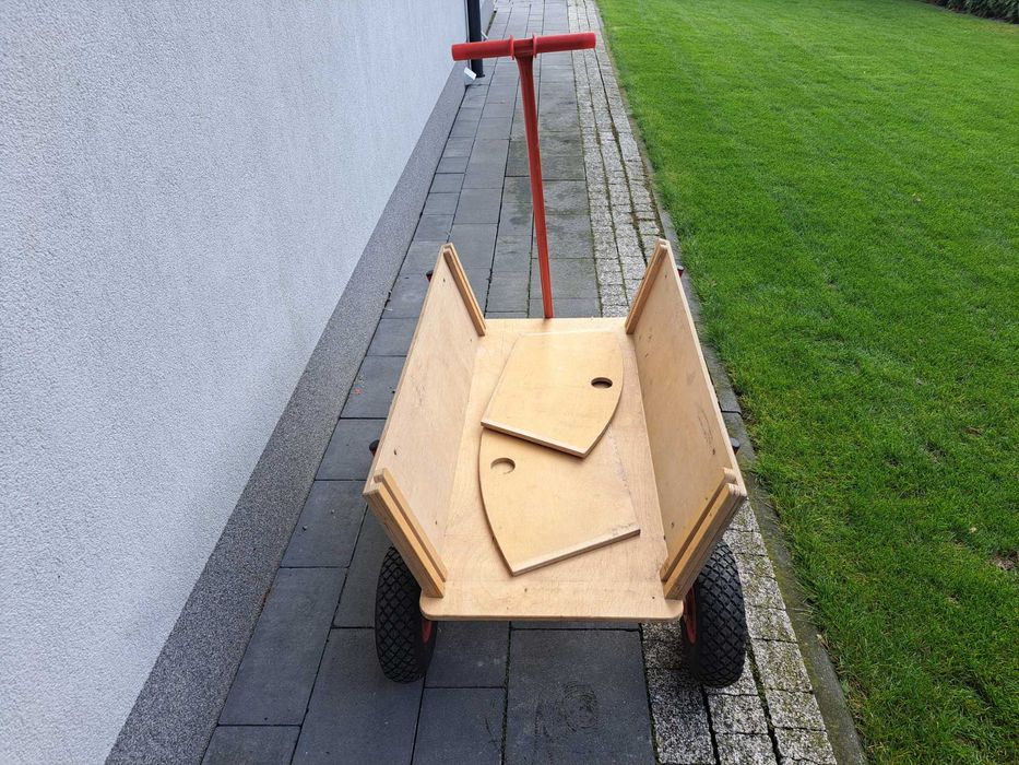 Wózek transportowy pompowane koła dla dzieci