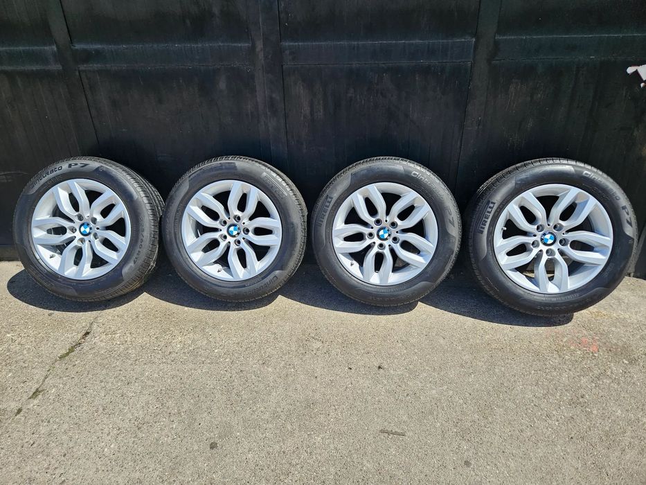 Felgi BMW X3 X4 X1 17&quot; 5x120 ET32 6787576 + OPONY PIRELLI Cinturato P7 225 60 17