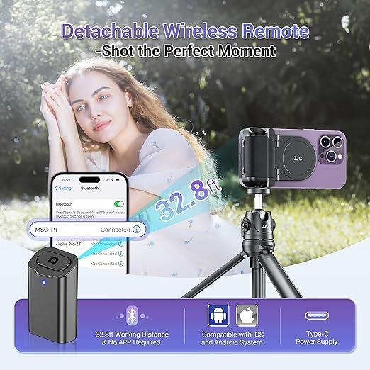 jjc magnetyczny uchwyt do smartfona z pilotem bluetooth x