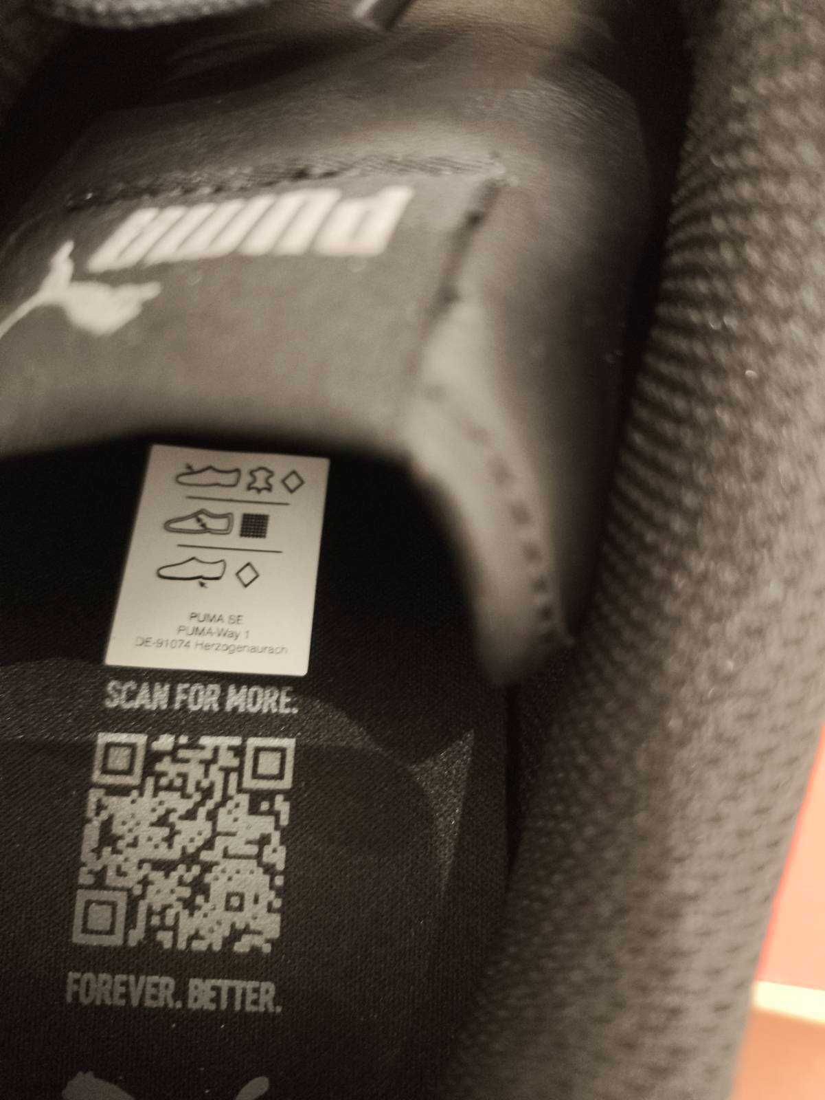 Sneakersy męskie Puma Smash v2 L czarne, 46 (30 cm) nowe