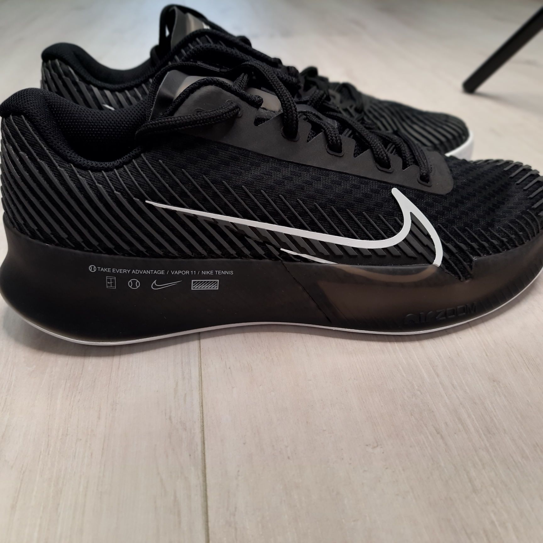 Оригінальні жіночі кросівки NIKE COURT AIR ZOOM VAPOR 11 BLACK DV2015-