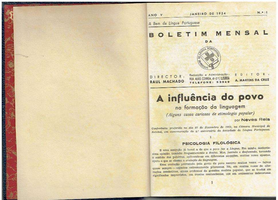 6849 - A Bem da Lingua Portuguesa - Anos 1949 a 1956(6 Vols)