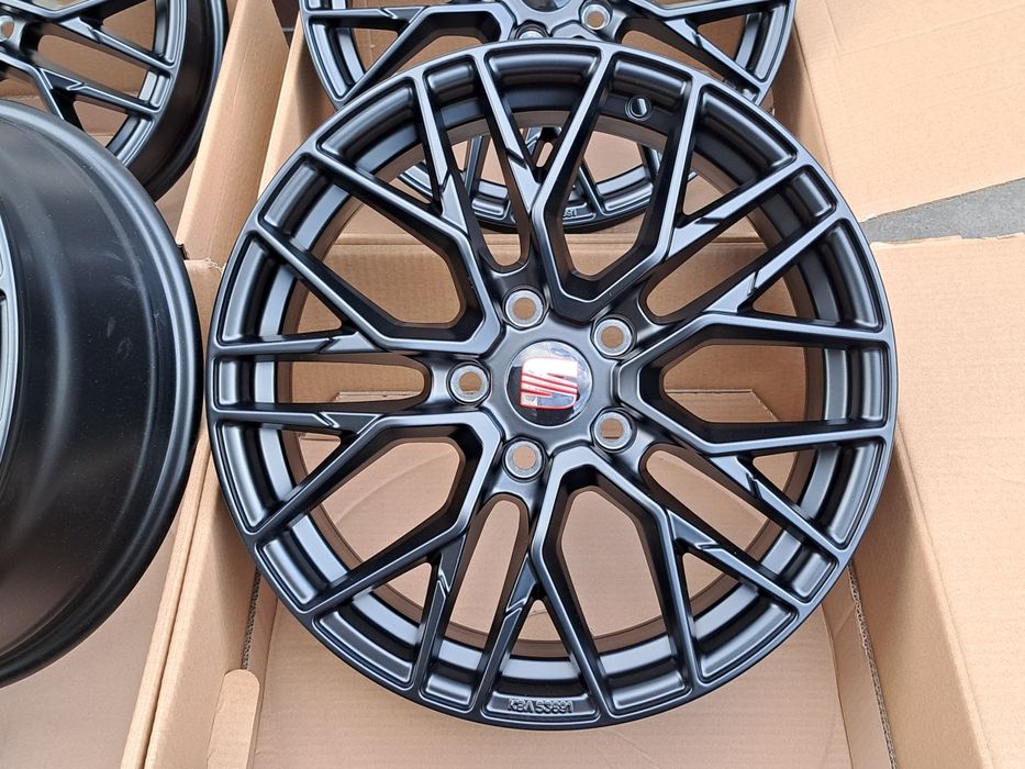 Alufelgi SEAT 18 5x100 Arona Ibiza Leon Toledo Cordoba CA20 Black matt