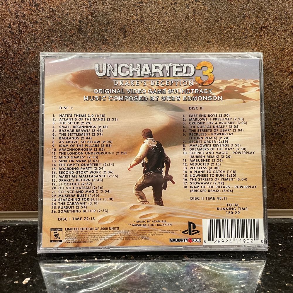 Uncharted 3 Ost Soundtrack CD