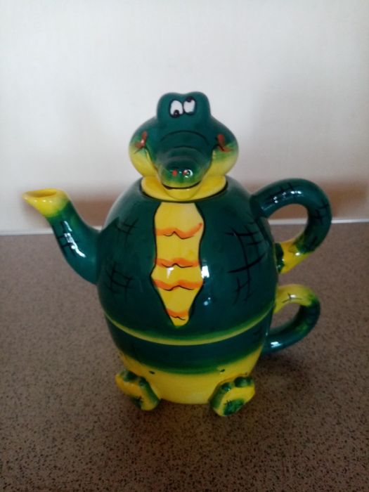 Чашка чайник "Крокодил"
