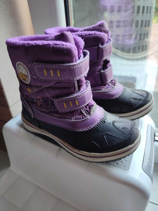 Kozaki zimowe śniegowce dla dziewczynki 28