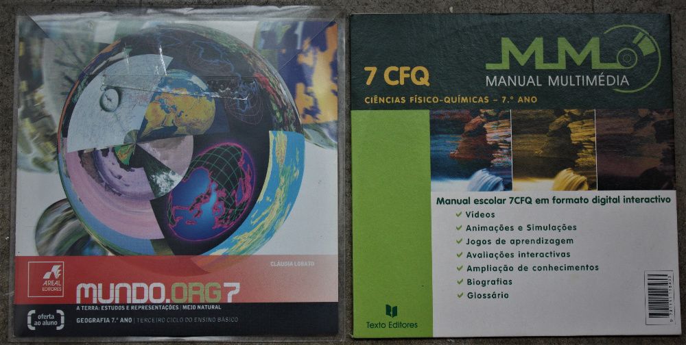 oferta de portes 4 CDs didácticos com jogos, como novos