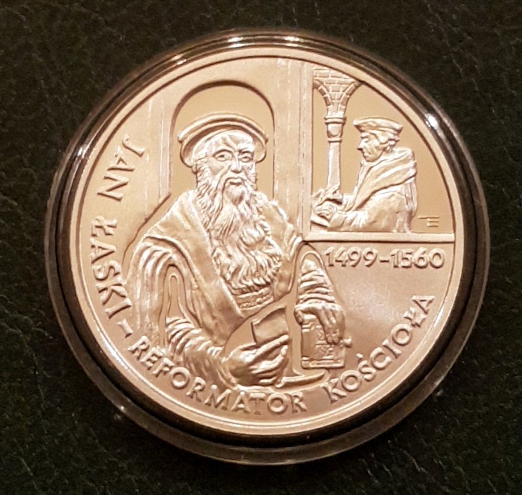Moneta srebrna 10zł- Jan Łaski