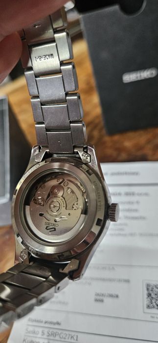 1 Rok gwarancji ! Super Cena zegarek Seiko 5 Automatic srpg27k1