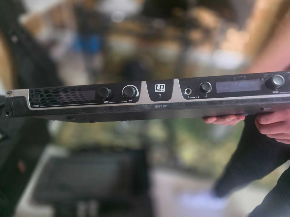 Ld system receptor duplo e dois microfones