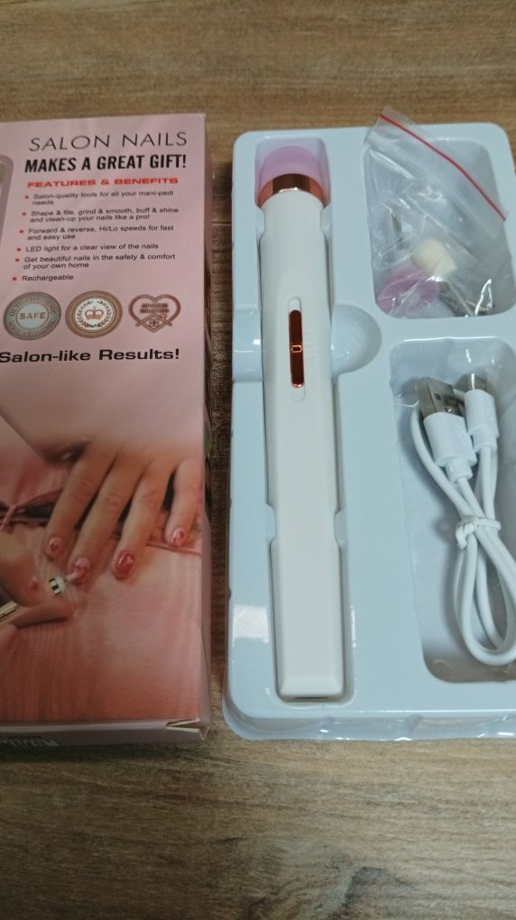Frezarka do paznokci manicure (pilnik) ładowana na USB
