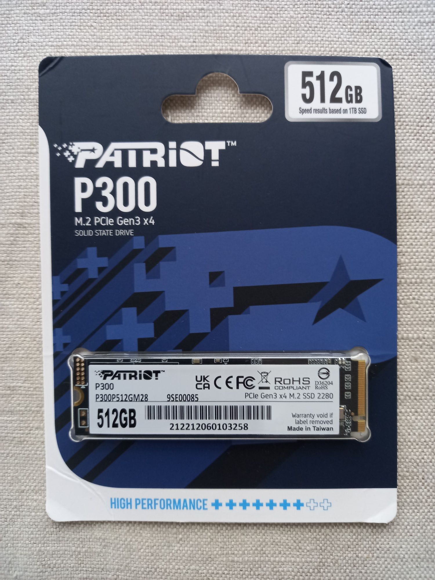 Dysk SSD Patriot P300 512GB M.2 PCIe "NOWY" !!!