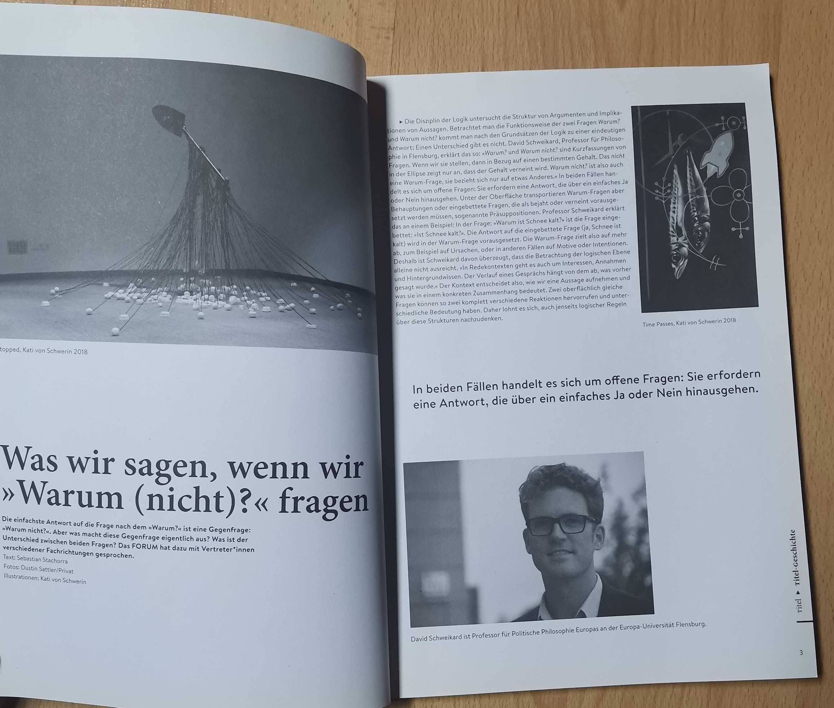 Forum. Stipendisches Magazin der Friedrich-Ebert-Stiftung. Warum nicht