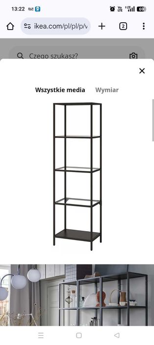 Regał Ikea metalowy