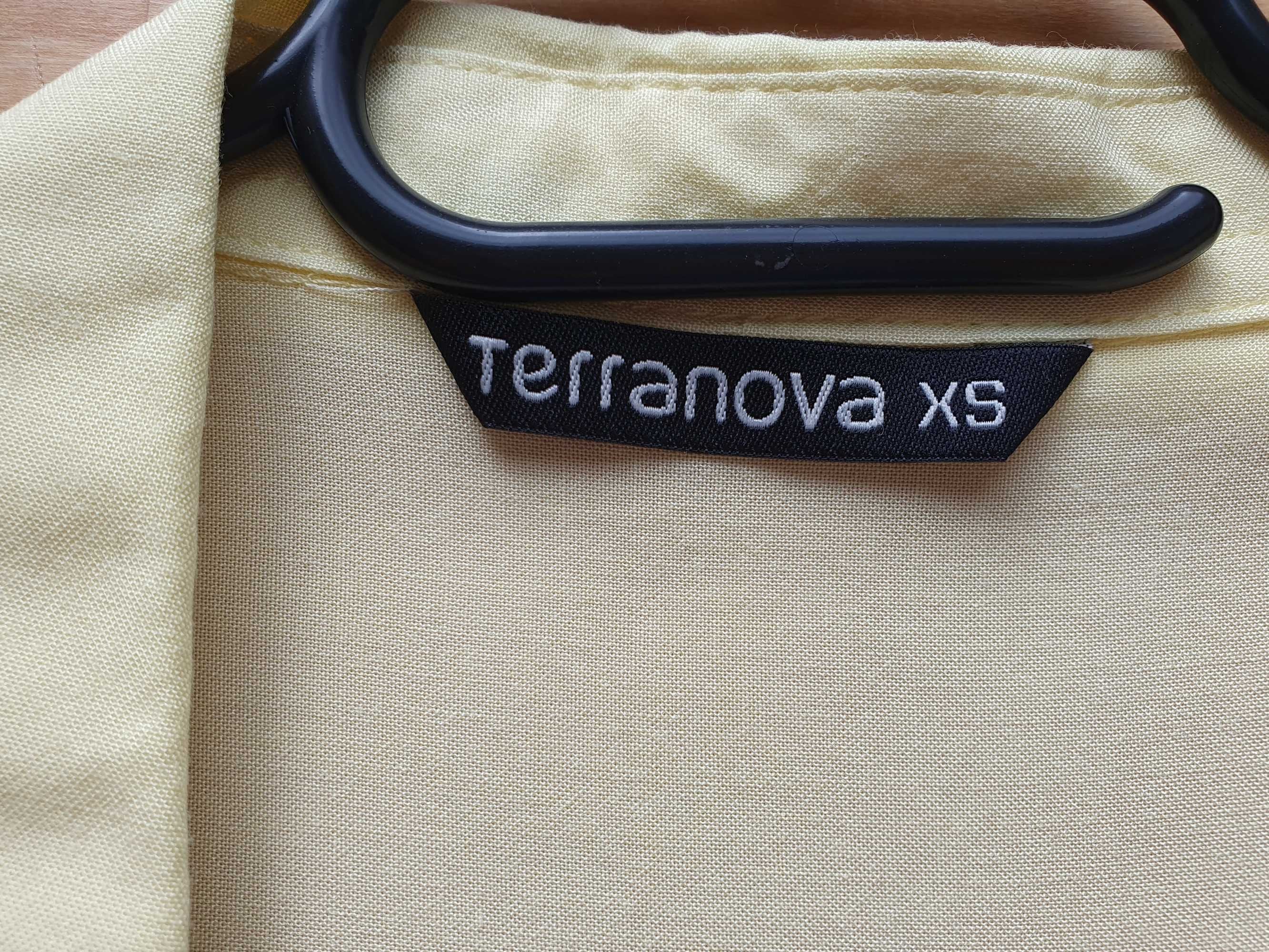 Żółta bluzeczka bez rękawków i z kołnierzykiem Terranova