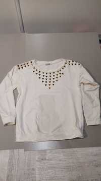 Bluza biała z cekinami Terranova S 36