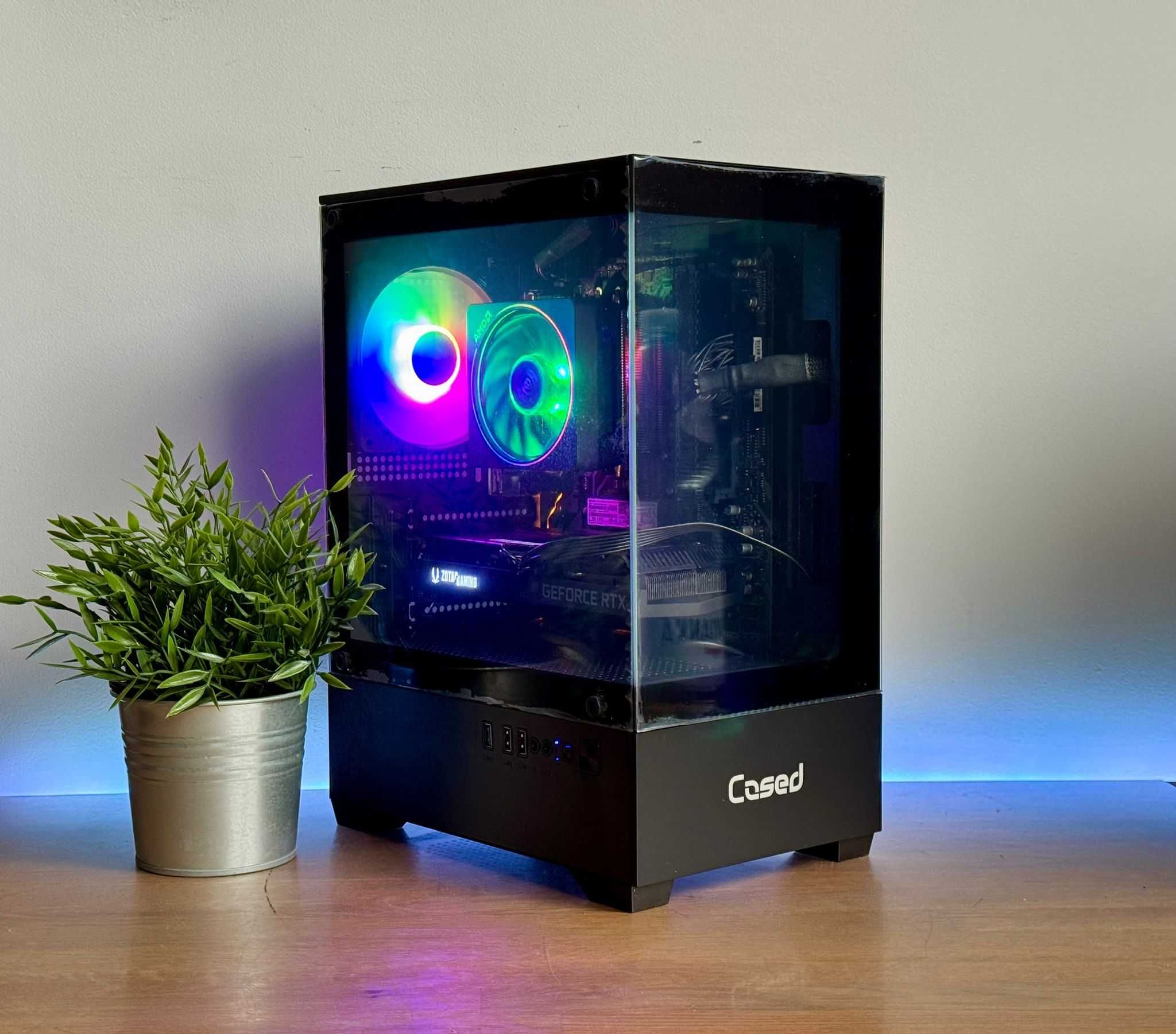 Komputer Gamingowy R5 5500 | RTX 3060 Ti | 32GB RAM | SSD NVMe | ARGB
