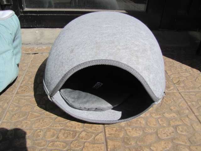 Legowisko dla kota z poduszka zamykane domek dla kota