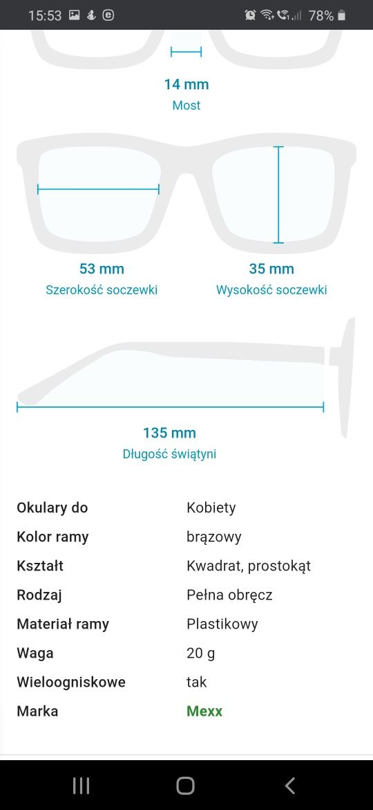 Oprawki mexx damskie