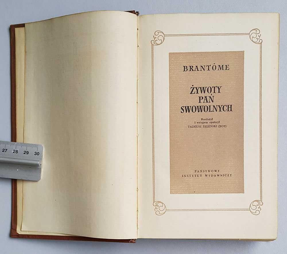 Żywoty pań swawolnych Brantôme Pierre 1957