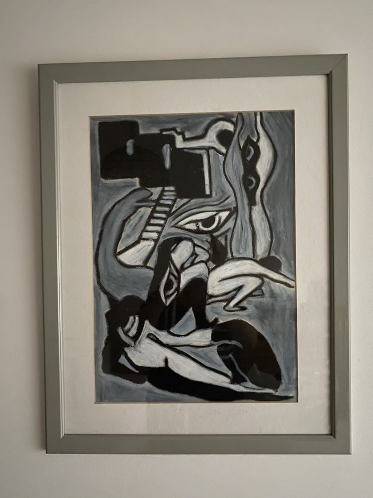 Quadro pintado a pastel