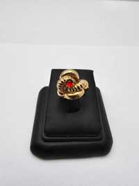 Piękny złoty pierścionek SERCE SMOKA r.17,5 g6,8